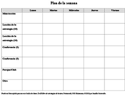 Planning Your Week Form 