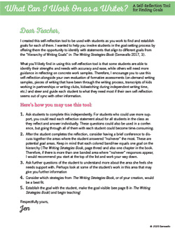 What Can I Work On as a Writer? 