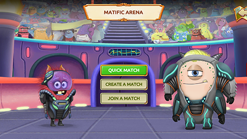 A math monster getting ready to play a game.